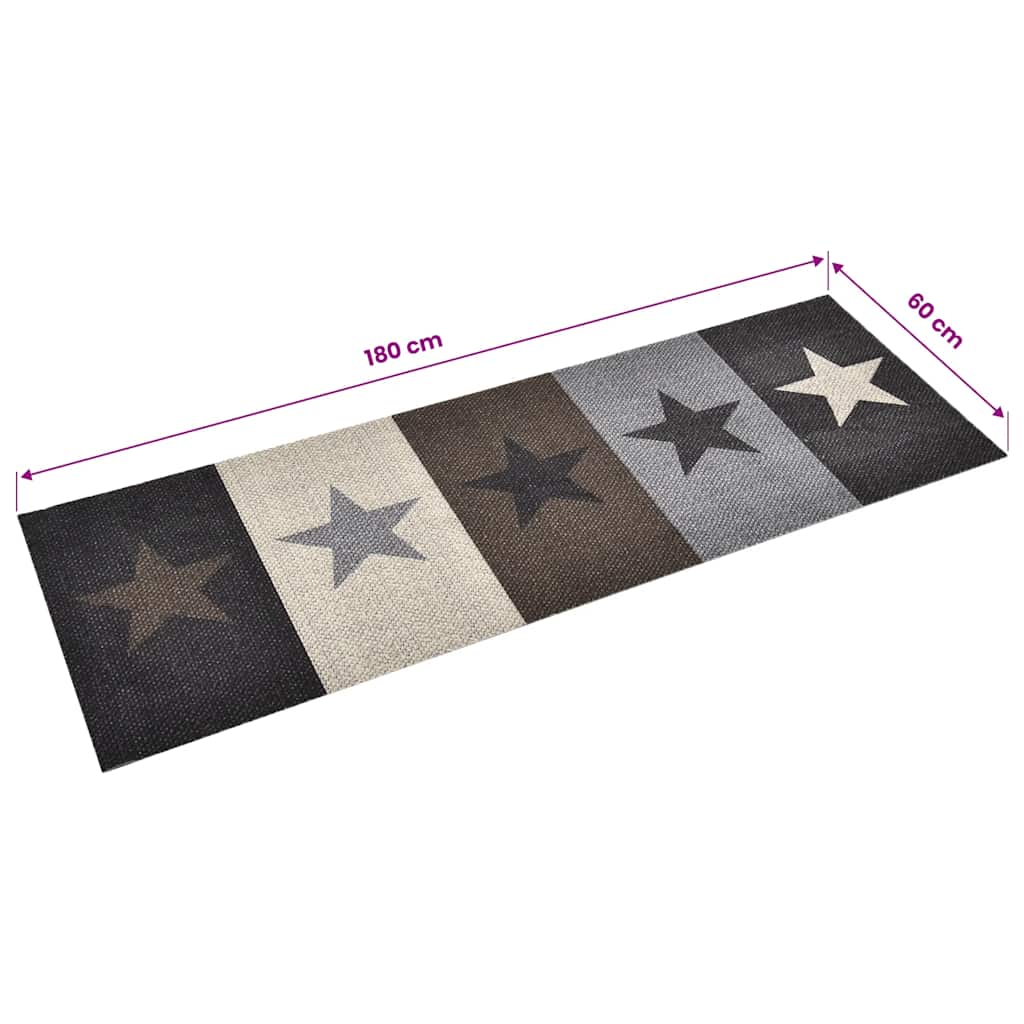 Kitchen Carpet Washable Stars 60x180 cm