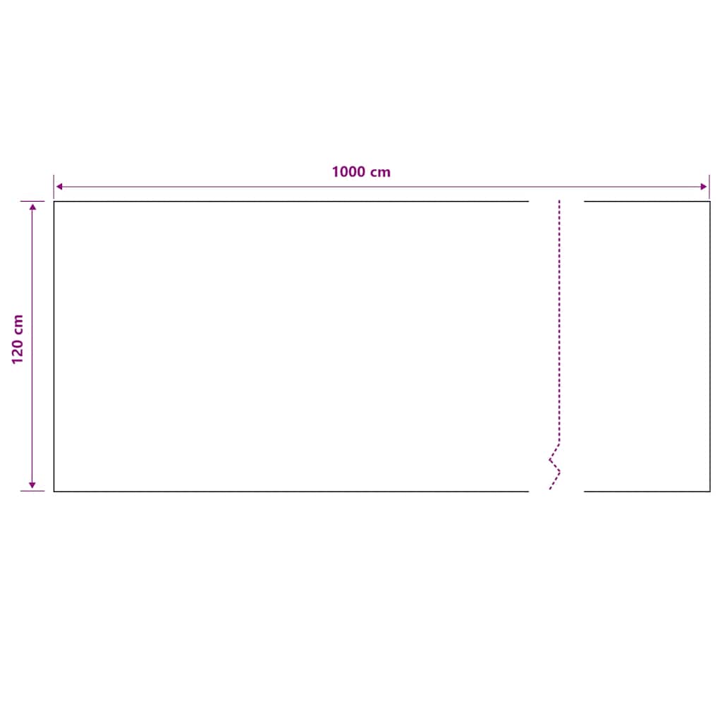 Privacy Net Black 1,2x10 m HDPE 195 g/m²