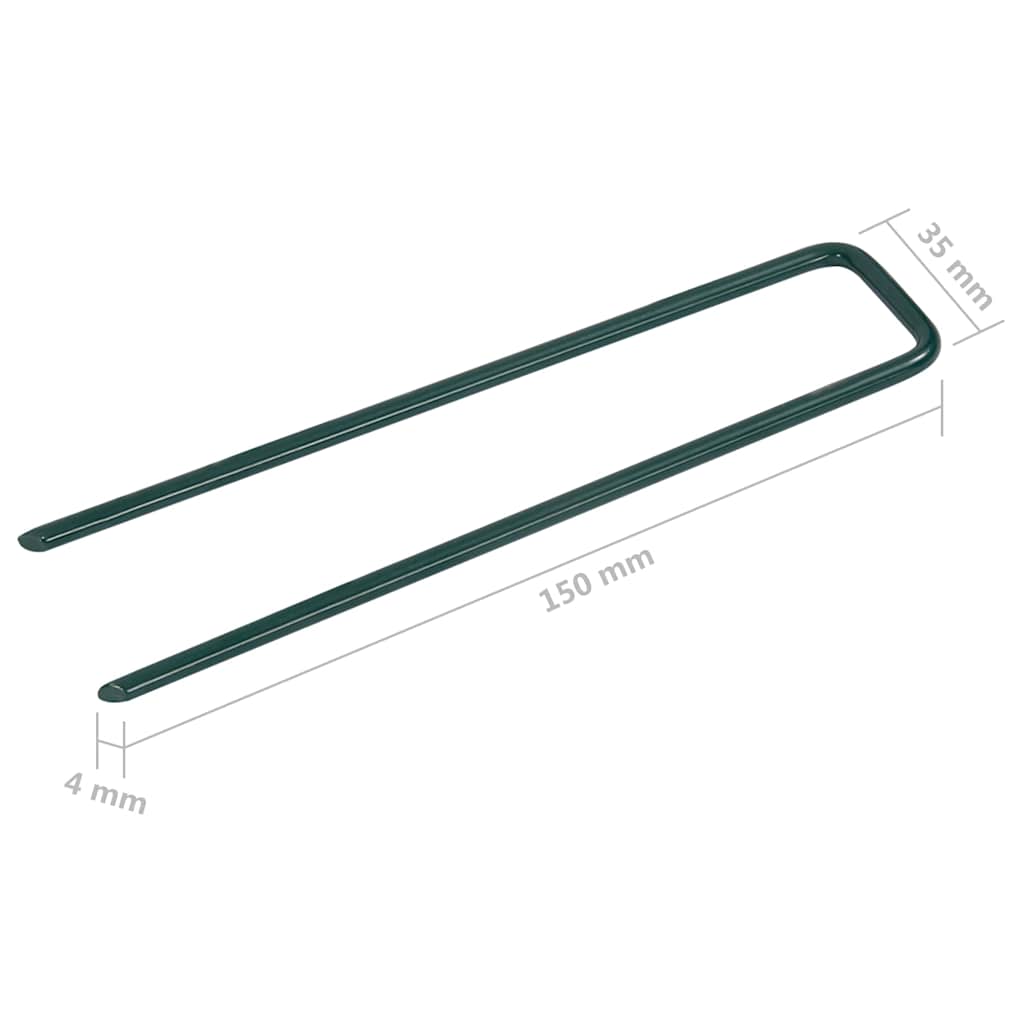 315796 vidaXL Nails for Artificial Grass 50 pcs U-shape Iron
