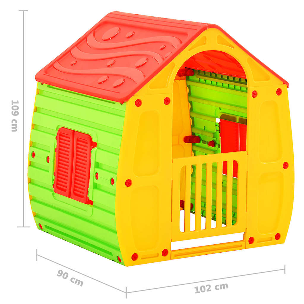 316177 vidaXL Kids Playhouse 102x90x109 cm