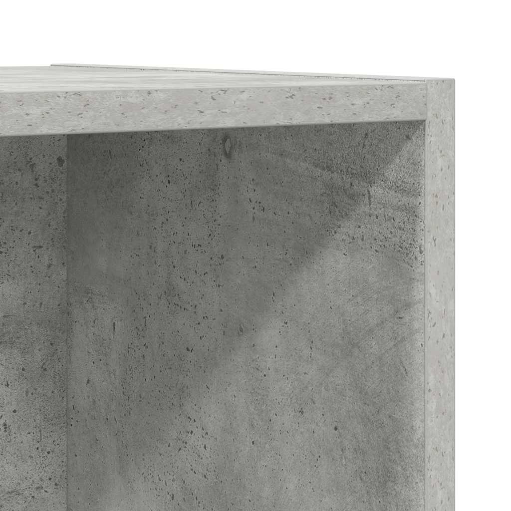 805484 vidaXL Wall-mounted TV Cabinet Concrete Grey 37x37x107 cm Engineered Wood
