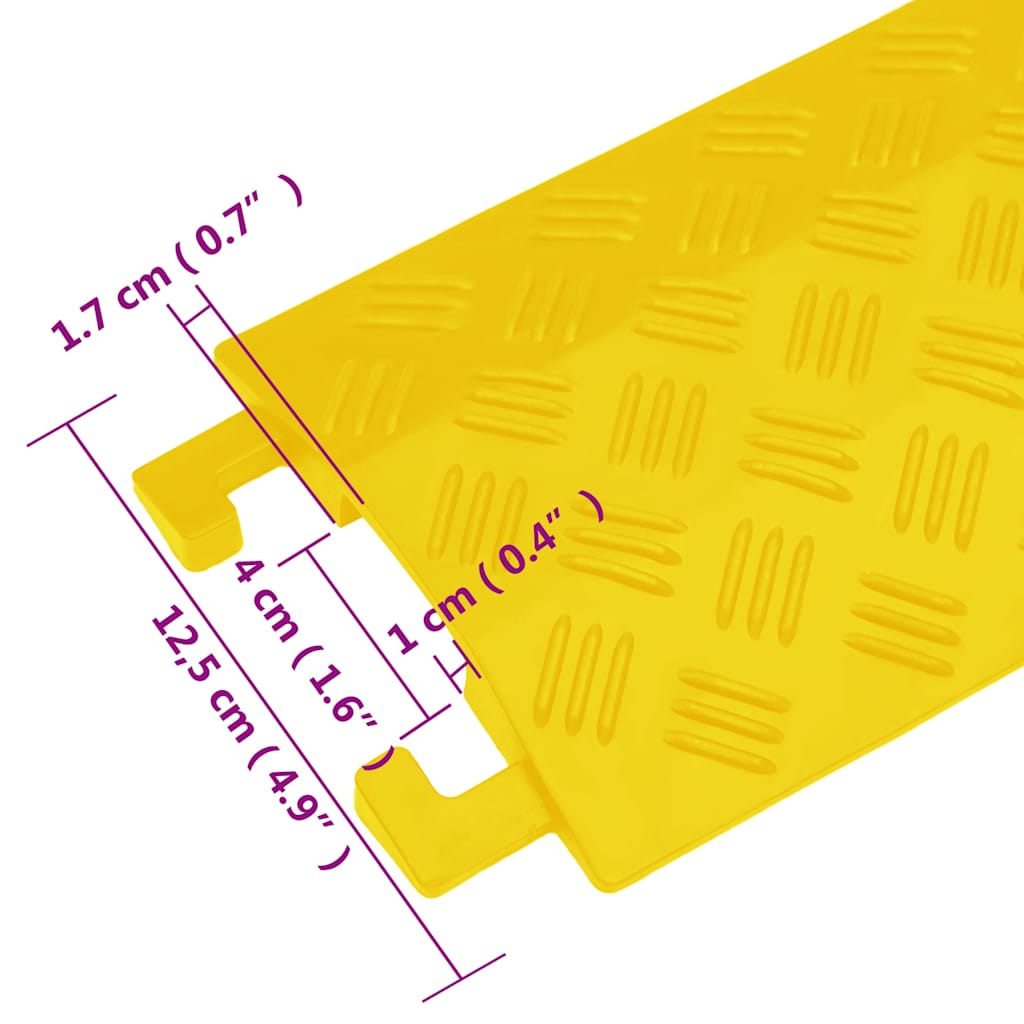 Cable Protector Ramps 4 pcs 98,5 cm Yellow
