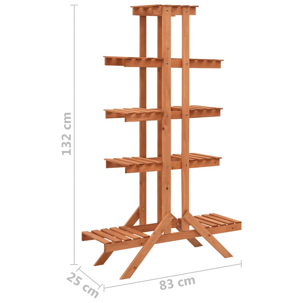 316390 vidaXL Plant Stand 83x25x132 cm Solid Firwood