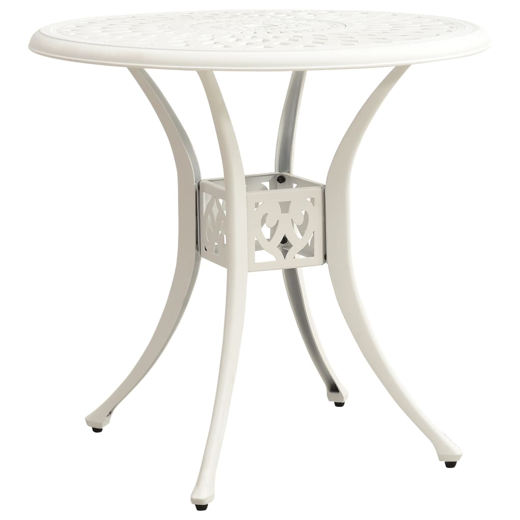 Bistro Set | White | Cast Aluminium | Medium | Tough | Bistro Set | Round