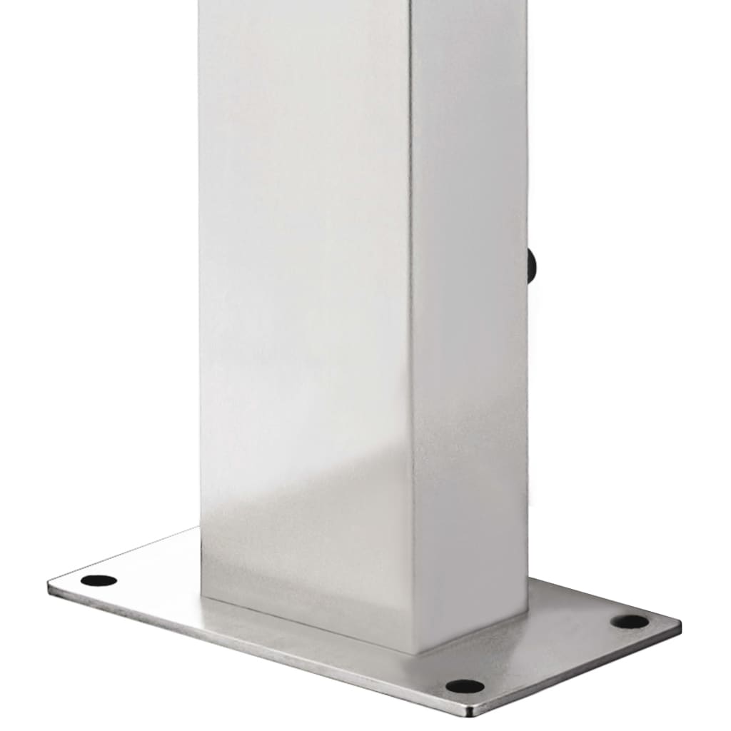 Garden Shower with Grey Base 225 cm Stainless Steel