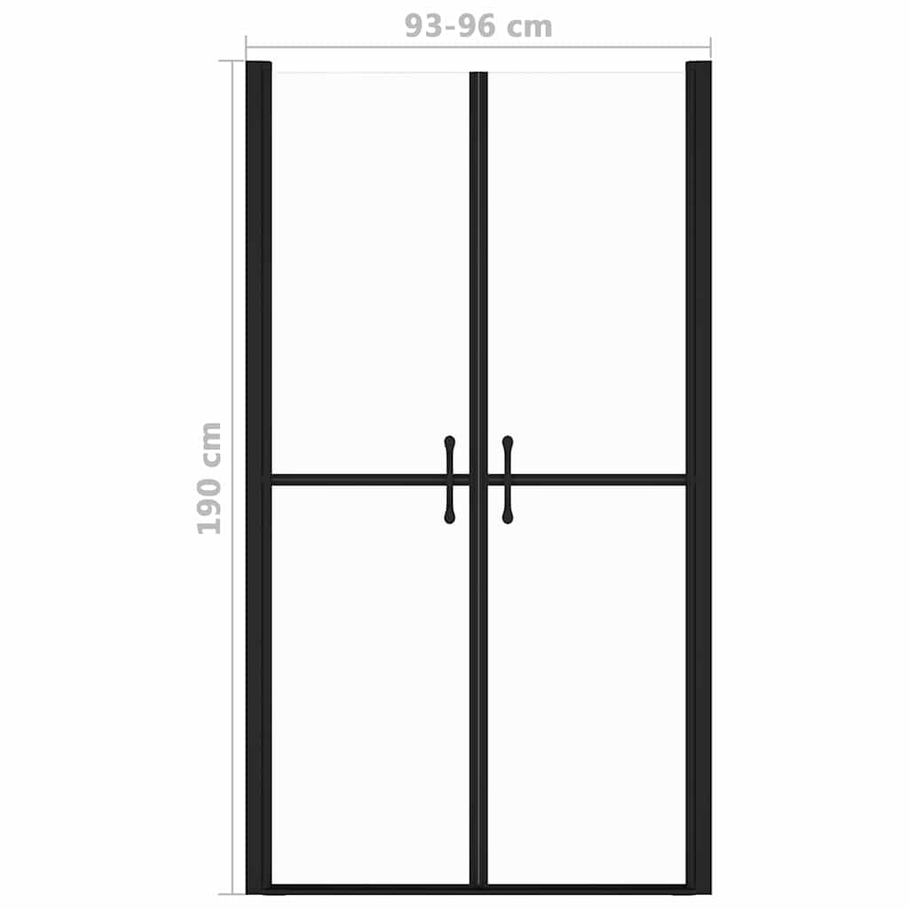 150829 vidaXL Shower Door Clear ESG (93-96)x190 cm