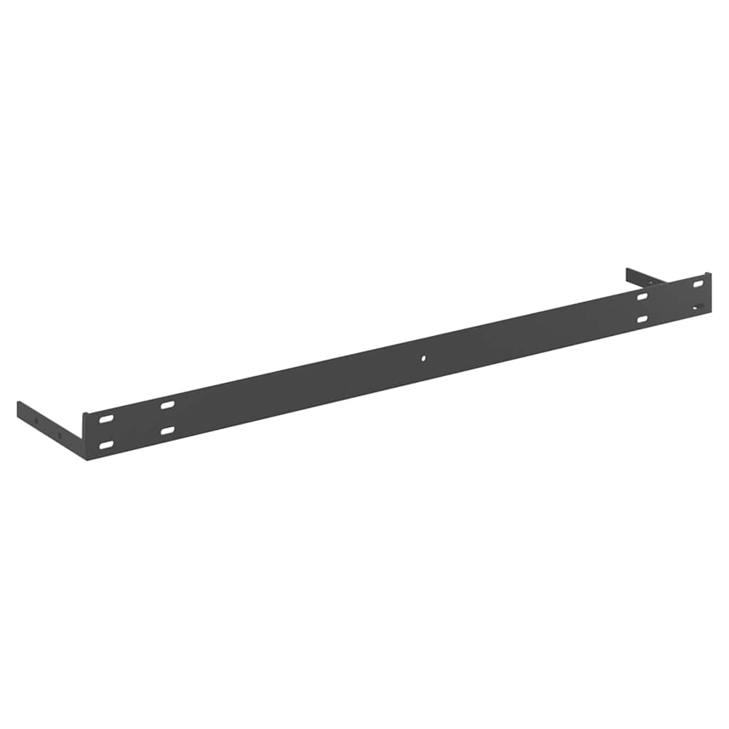 Floating Wall Shelf Oak and White 90x23.5x3.8 cm MDF