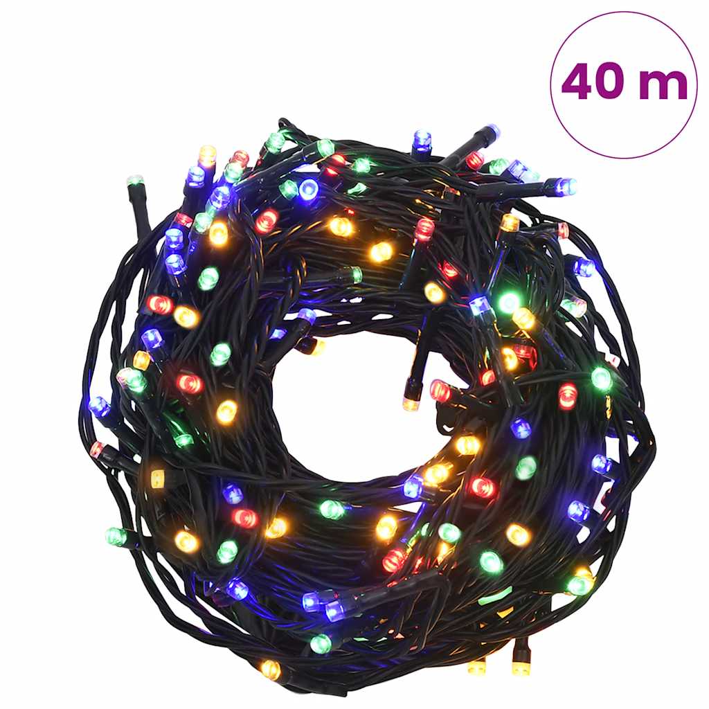 328827 vidaXL Light String with 400 LEDs Multicolour 40m 8 Light Effects