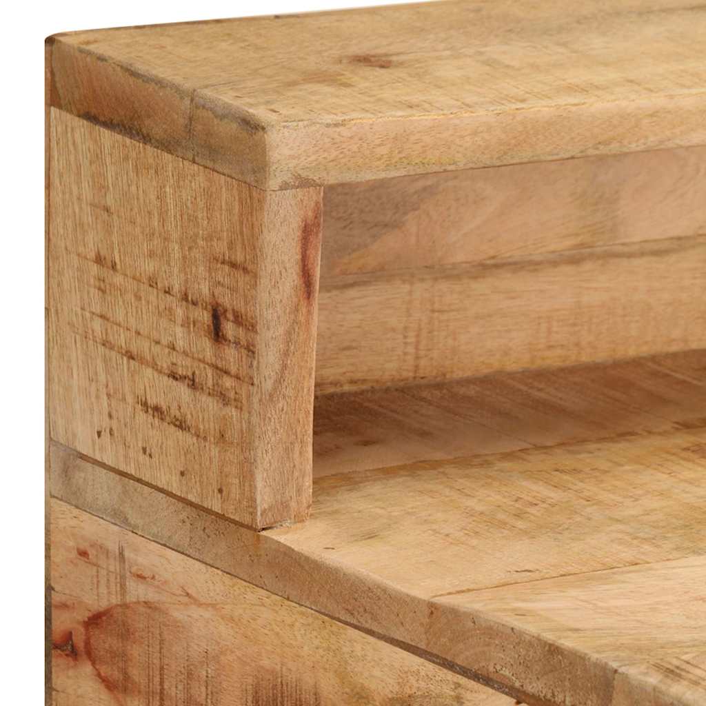 328269 vidaXL Desk 100x45x90 cm Solid Rough Mango Wood