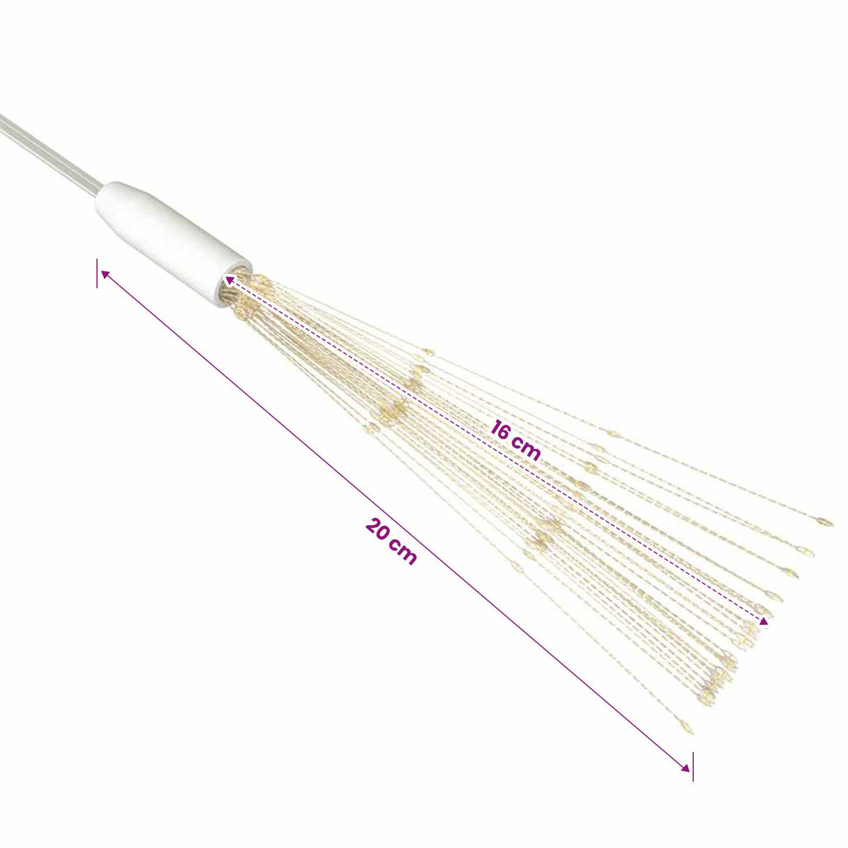 328608 vidaXL Outdoor Christmas Firecrack Light Multicolour 20cm 140 LEDs