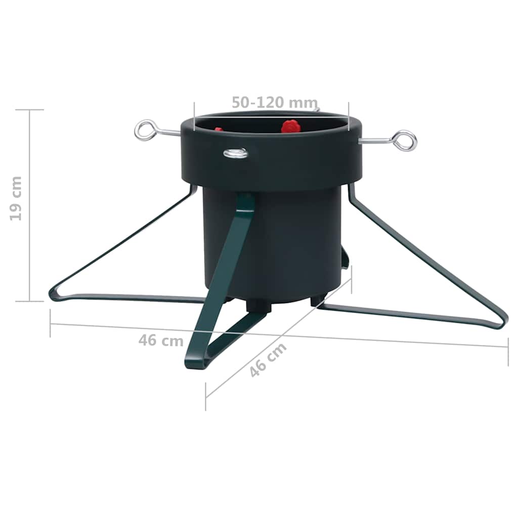 331309 vidaXL Christmas Tree Stand Black 46x46x19 cm