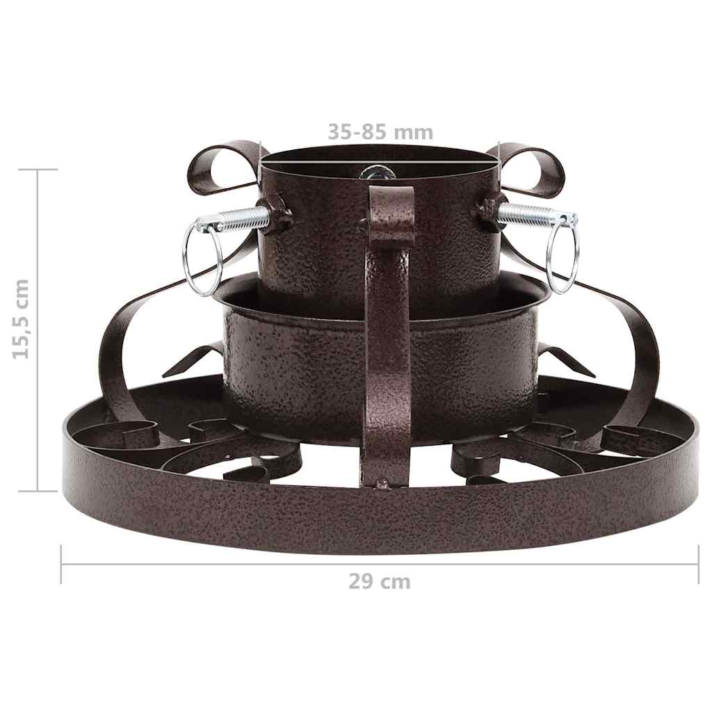 331321 vidaXL Christmas Tree Stand Antique Copper 29x29x15,5 cm