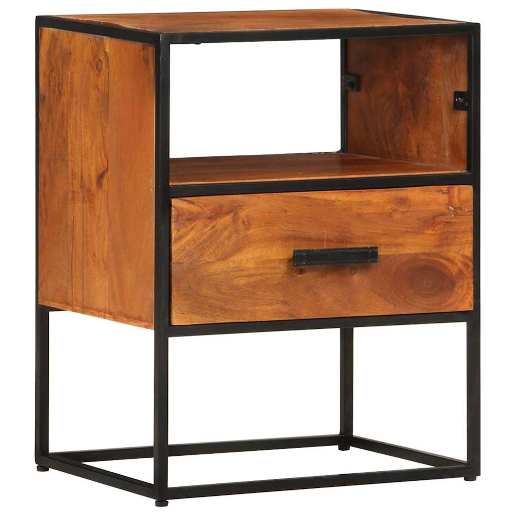 327446 vidaXL Bed Cabinet 40x30x50 cm Solid Acacia Wood