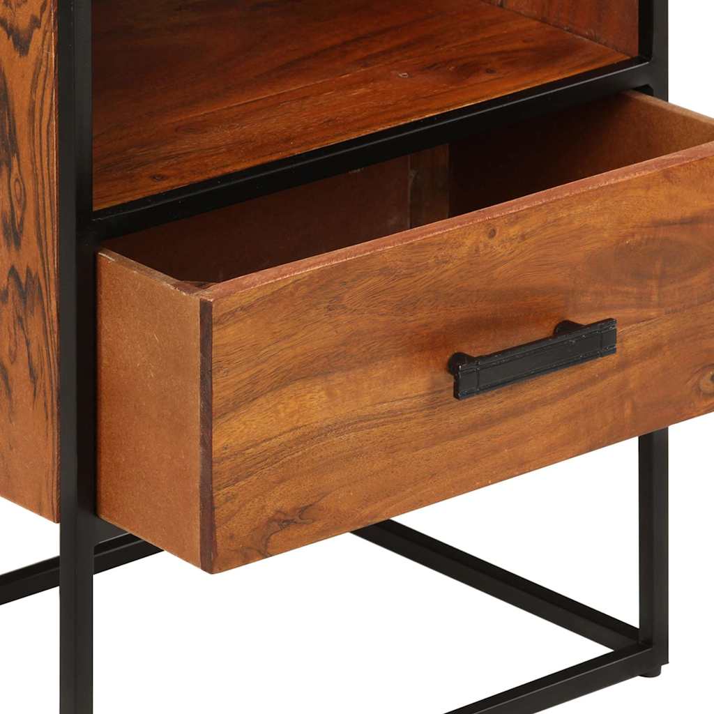 327446 vidaXL Bed Cabinet 40x30x50 cm Solid Acacia Wood