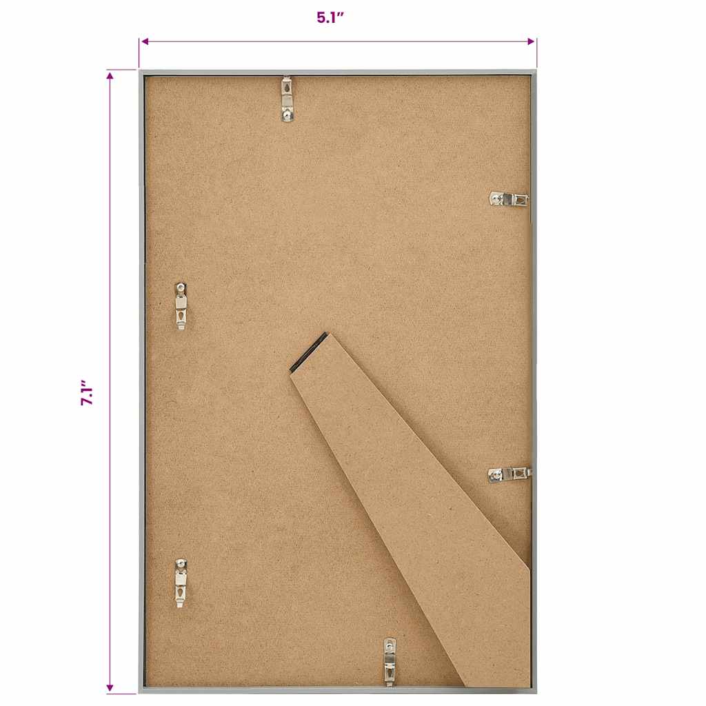 Photo Frames Collage 3 pcs for Table Silver 13x18cm MDF
