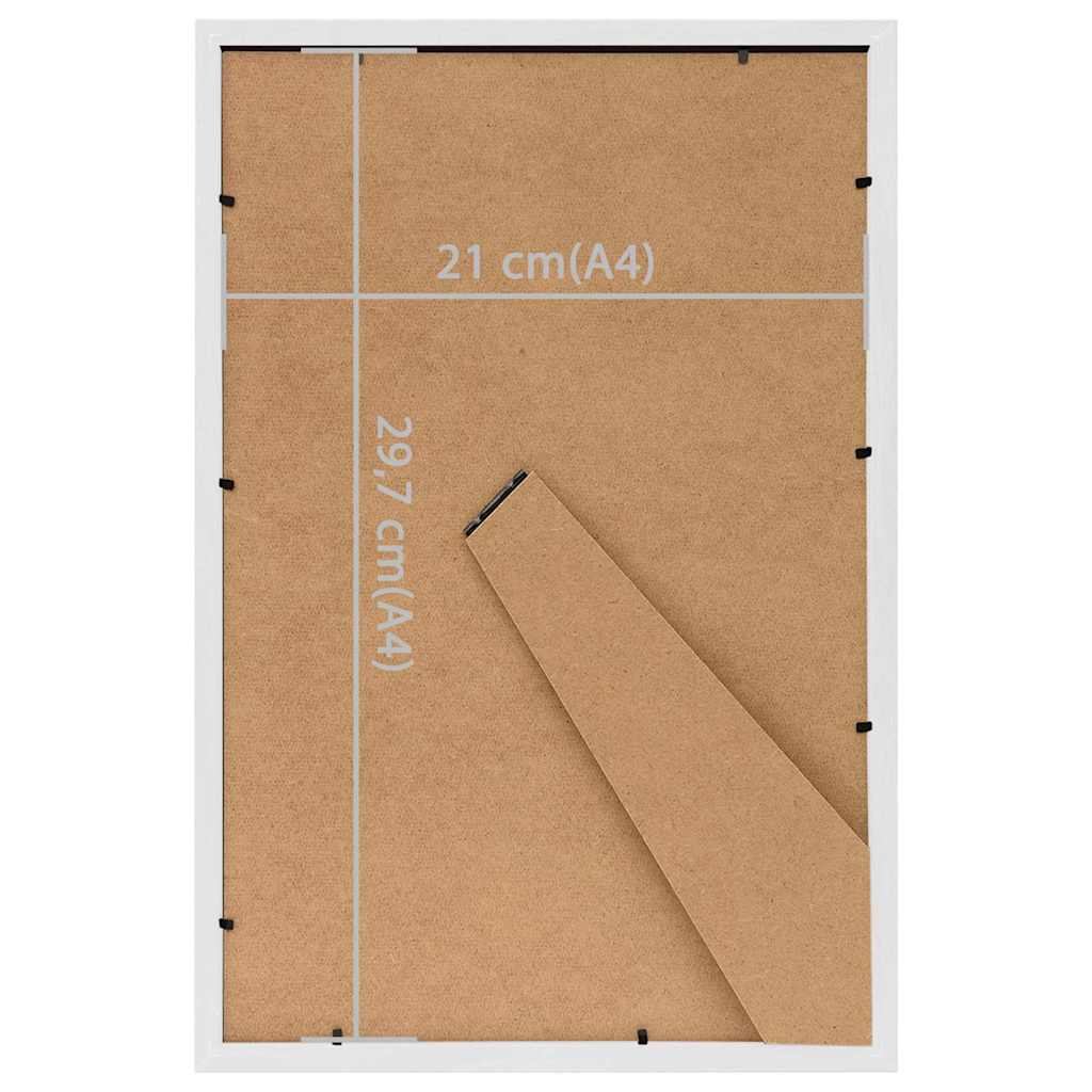Photo Frame | Set of 5 | White | MDF | 21 x 29.7 cm | Modern