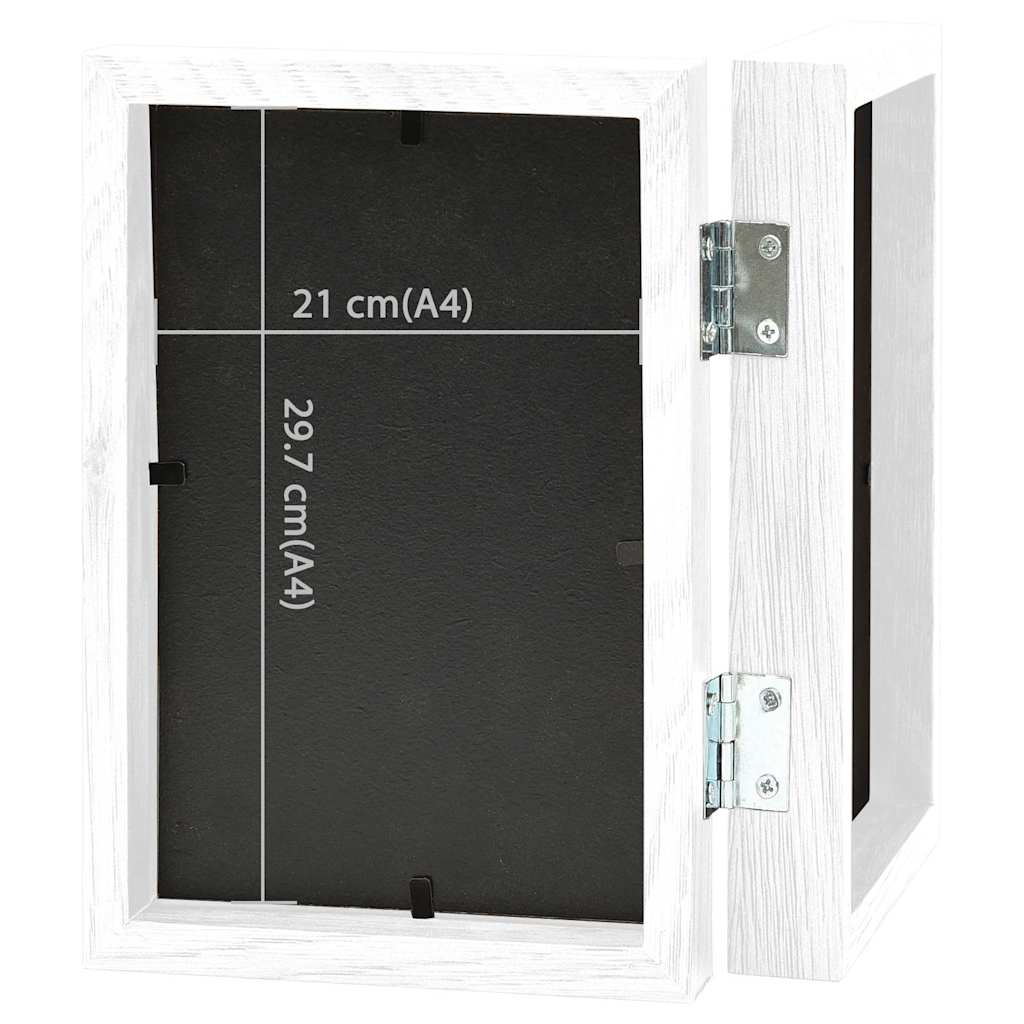 332764 vidaXL Bifold Photo Frame Collage White 2x(21x29,7 cm)