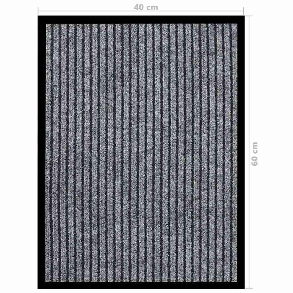 Doormat Striped Grey 40x60 cm