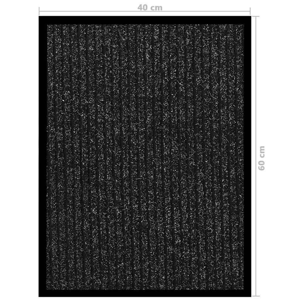 Doormat Striped Anthracite 40x60 cm