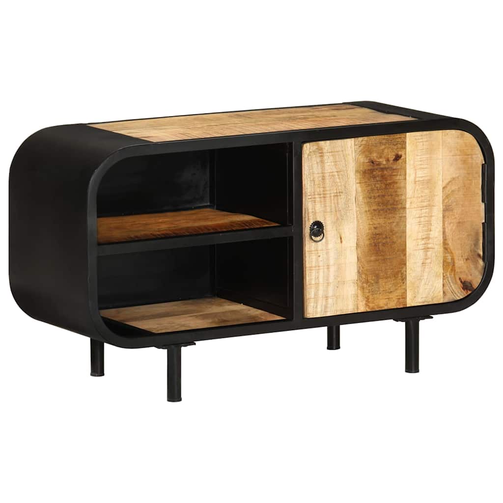 328412 vidaXL TV Cabinet 90x30x48 cm Rough Mango Wood