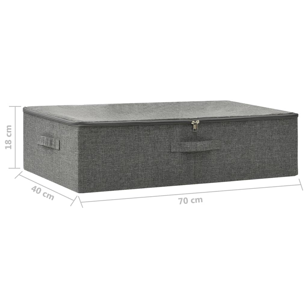 332903 vidaXL Storage Box Fabric 70x40x18 cm Anthracite