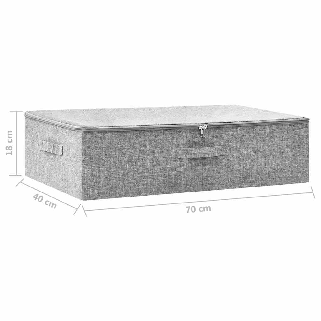 332905 vidaXL Storage Box Fabric 70x40x18 cm Grey