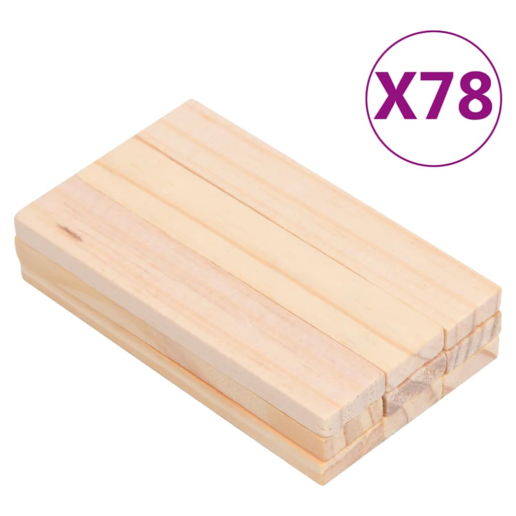 93271 vidaXL 150 Piece Wooden Building Block Set Solid Pinewood Painted