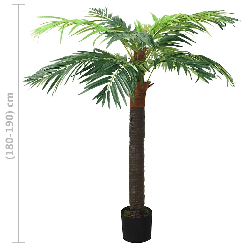 336309 vidaXL Artificial Phoenix Palm with Pot 190 cm Green