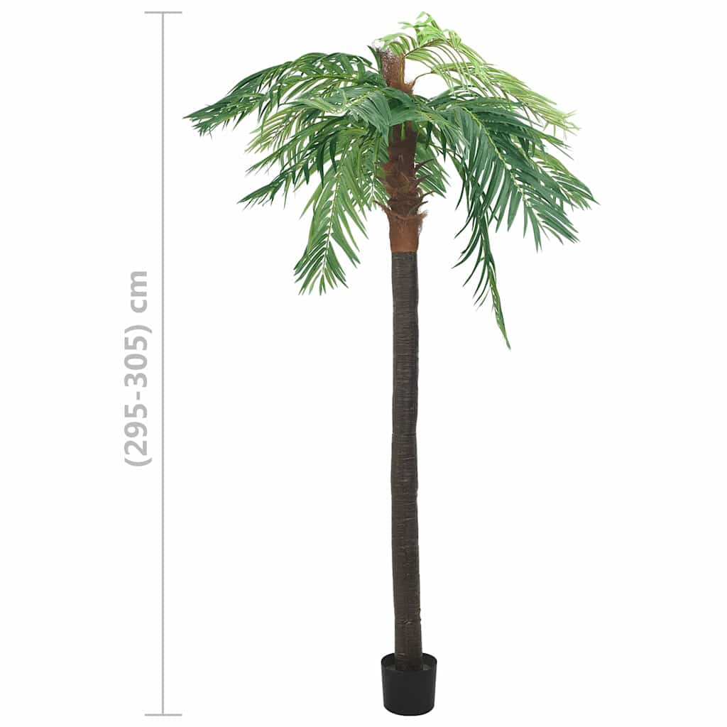 336311 vidaXL Artificial Phoenix Palm with Pot 305 cm Green