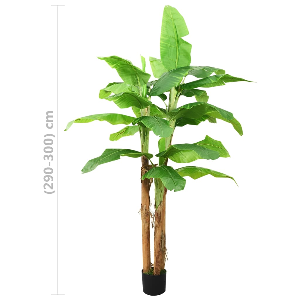 336315 vidaXL Artificial Banana Tree with Pot 300 cm Green