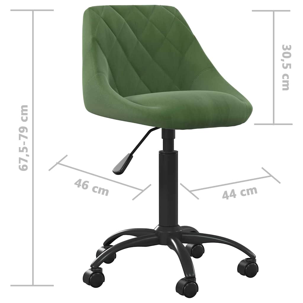 Dining Chair Dark Green Velvet
