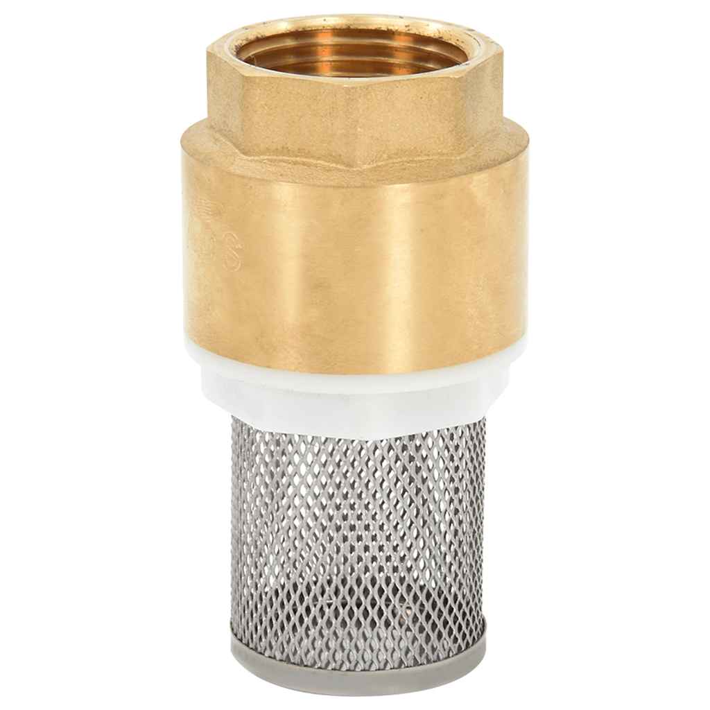 Suction Hose with Brass Connectors Green 1.1" 15 m PVC