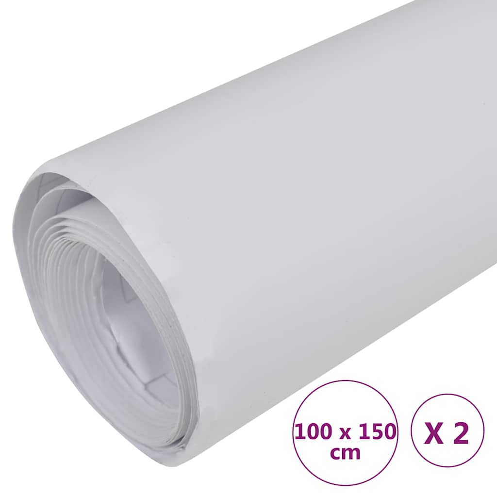 210704 vidaXL Car Films 2 pcs Matt White 100x150 cm