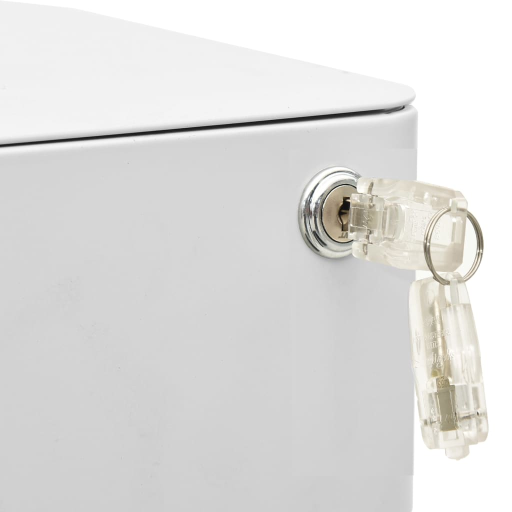 335983 vidaXL Mobile File Cabinet Light Grey 30x45x59 cm Steel