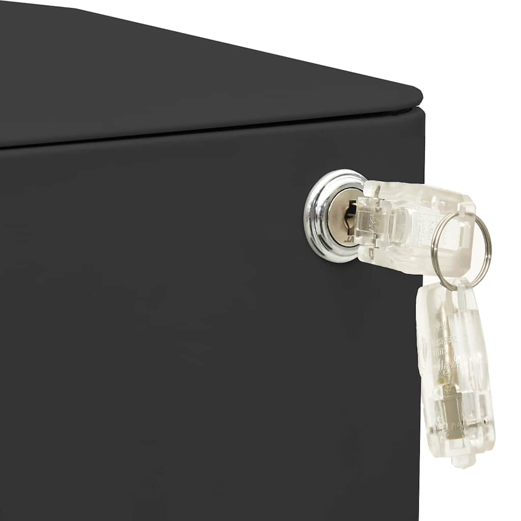 335985 vidaXL Mobile File Cabinet Anthracite 30x45x59 cm Steel