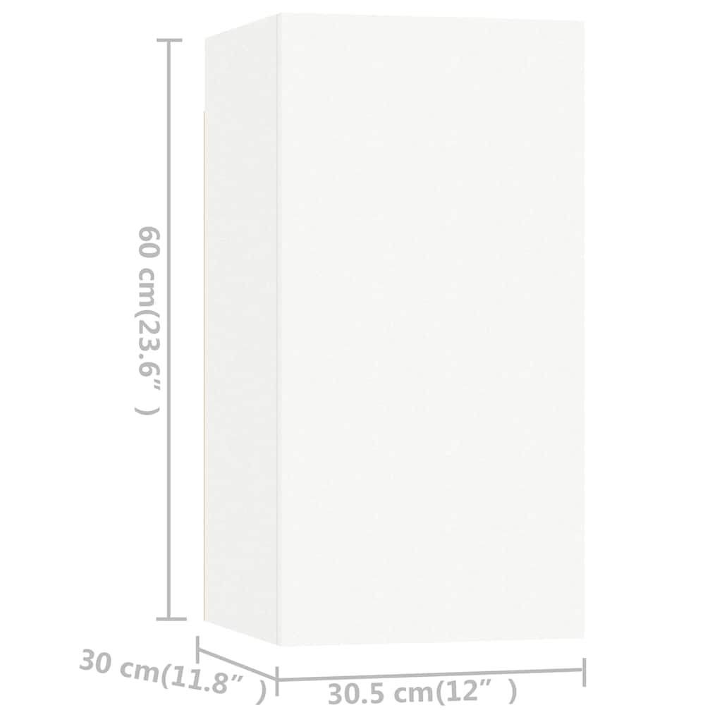 TV Cabinet Set | White | Engineered Wood | Compact | TV Cabinet Set