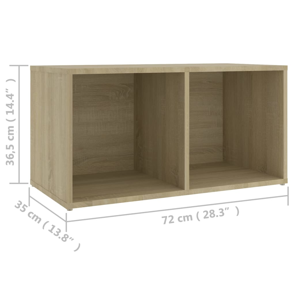 vidaXL 3 Piece TV Cabinet Set Sonoma Oak Engineered Wood