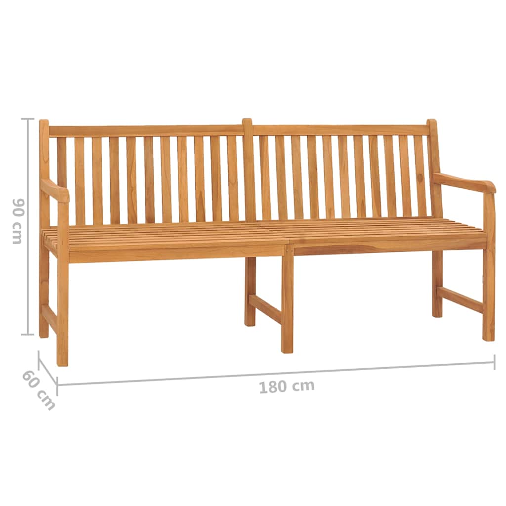316632 vidaXL Garden Bench 180 cm Solid Teak Wood