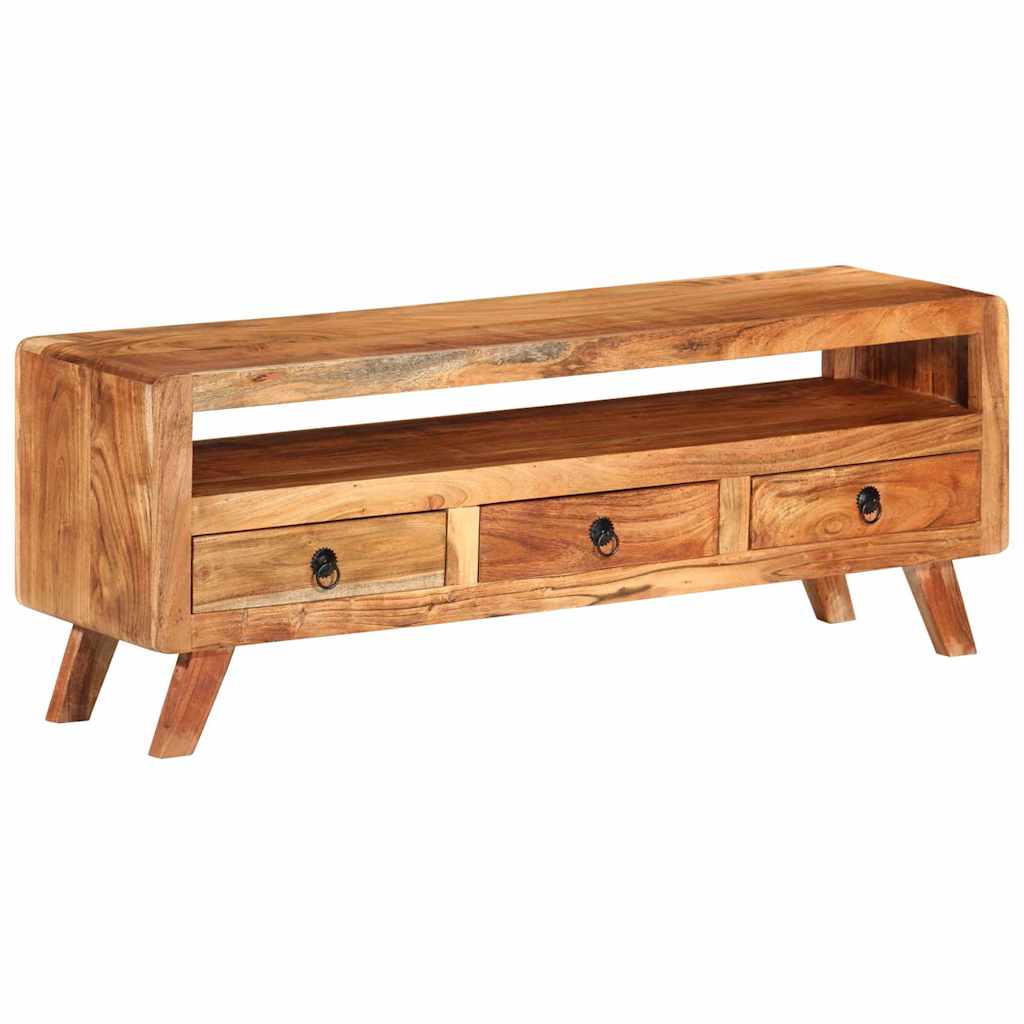 337065 vidaXL TV Cabinet 110x30x40 cm Solid Acacia Wood