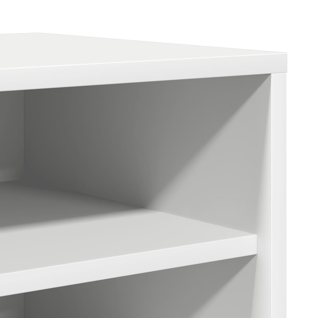 808936 vidaXL Shoe Cabinet White 60x35x70 cm Engineered Wood