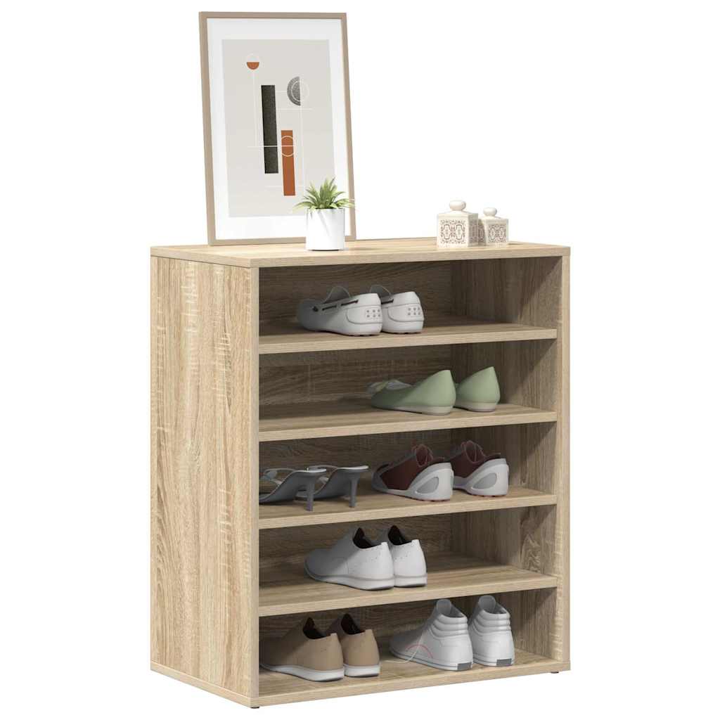 Shoe Cabinet Sonoma Oak 60x35x70 cm Engineered Wood