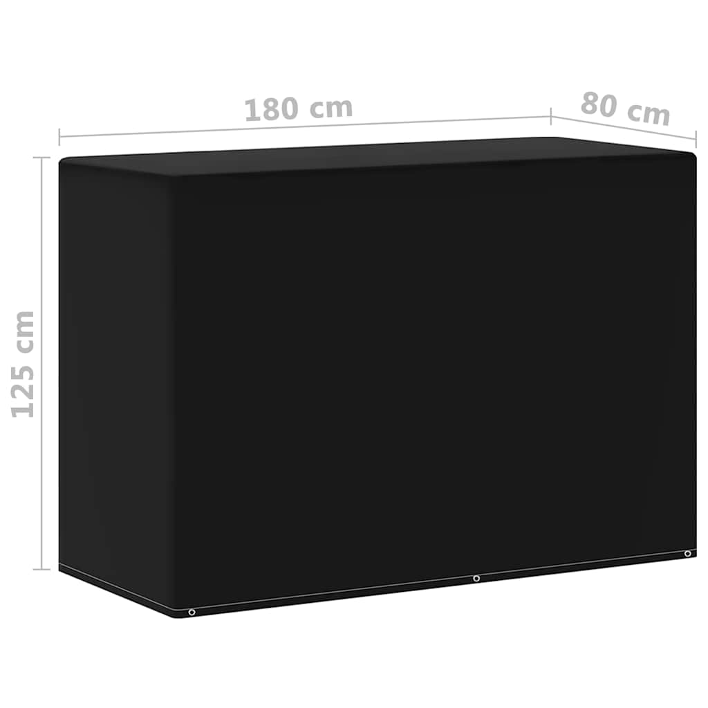 Garden Furniture Covers 2pcs 6Eyelets for Gas BBQs 180x80x125cm