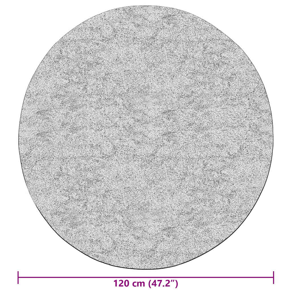 Rug Washable φ120 cm Light Beige Anti Slip