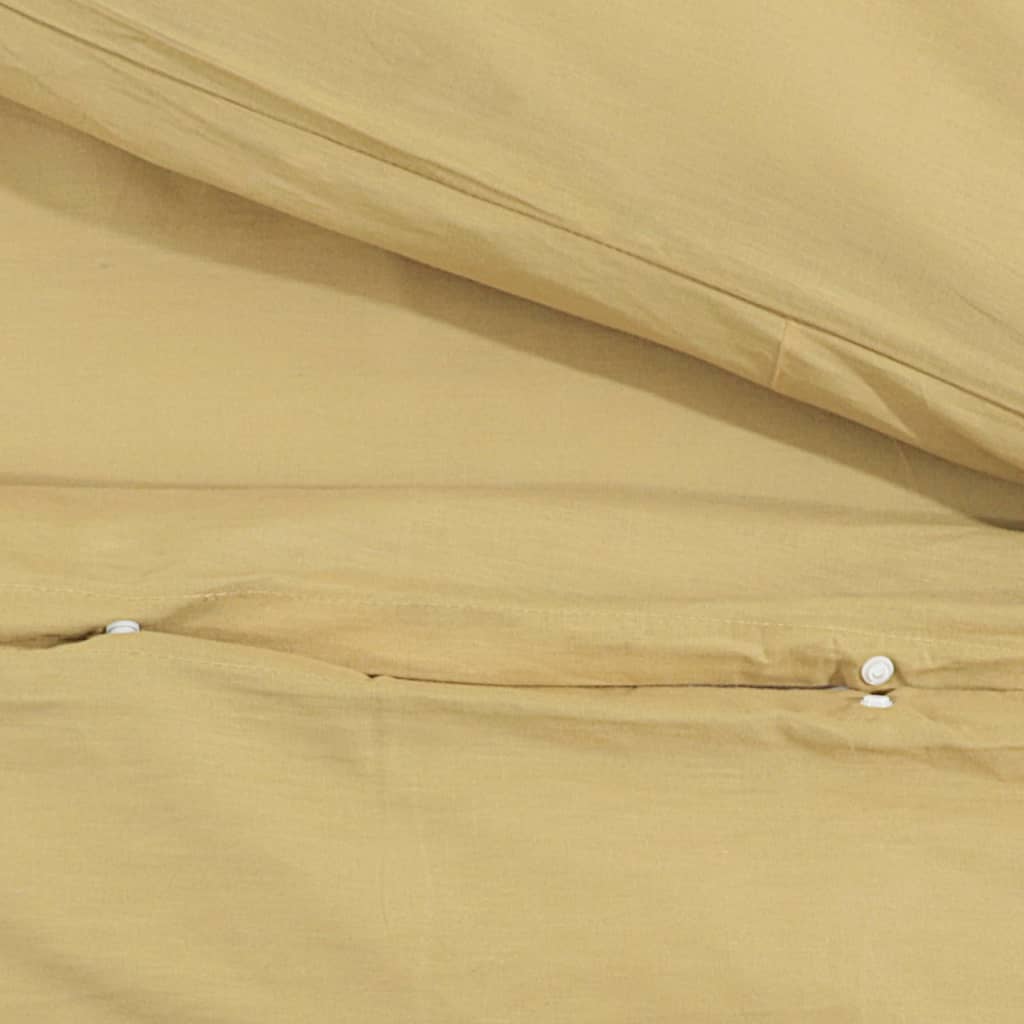 Duvet Cover Set Taupe 200x220 cm Light-weight Microfiber