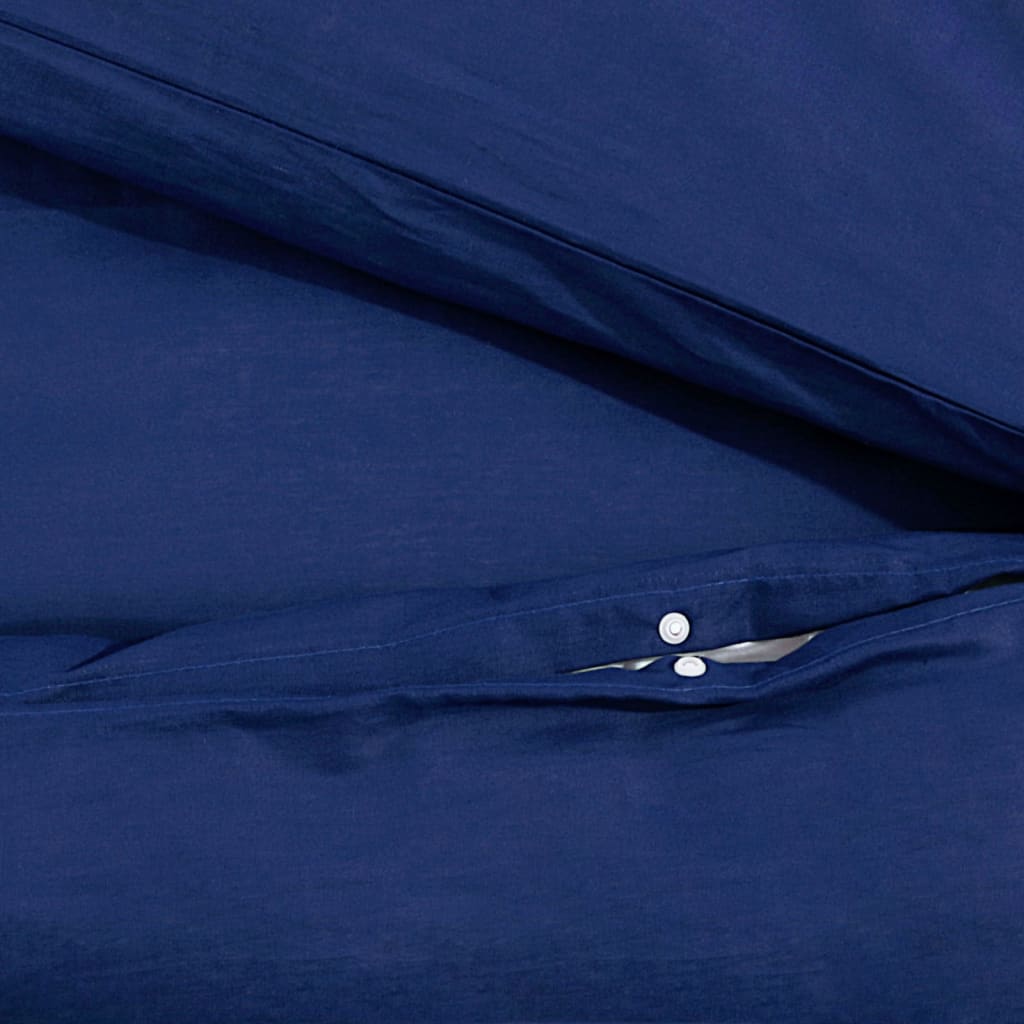 Duvet Cover Set Navy Blue 200x220 cm Light-weight Microfiber