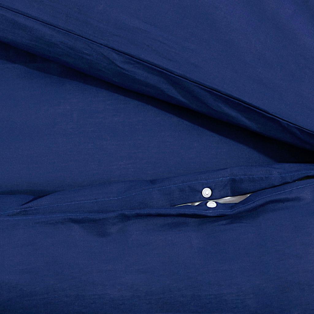 Duvet Cover Set Navy Blue 260x220 cm Light-weight Microfiber