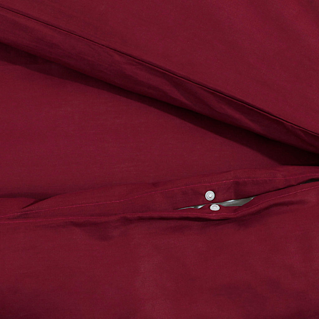 Duvet Cover Set Bordeaux 260x240 cm Light-weight Microfiber