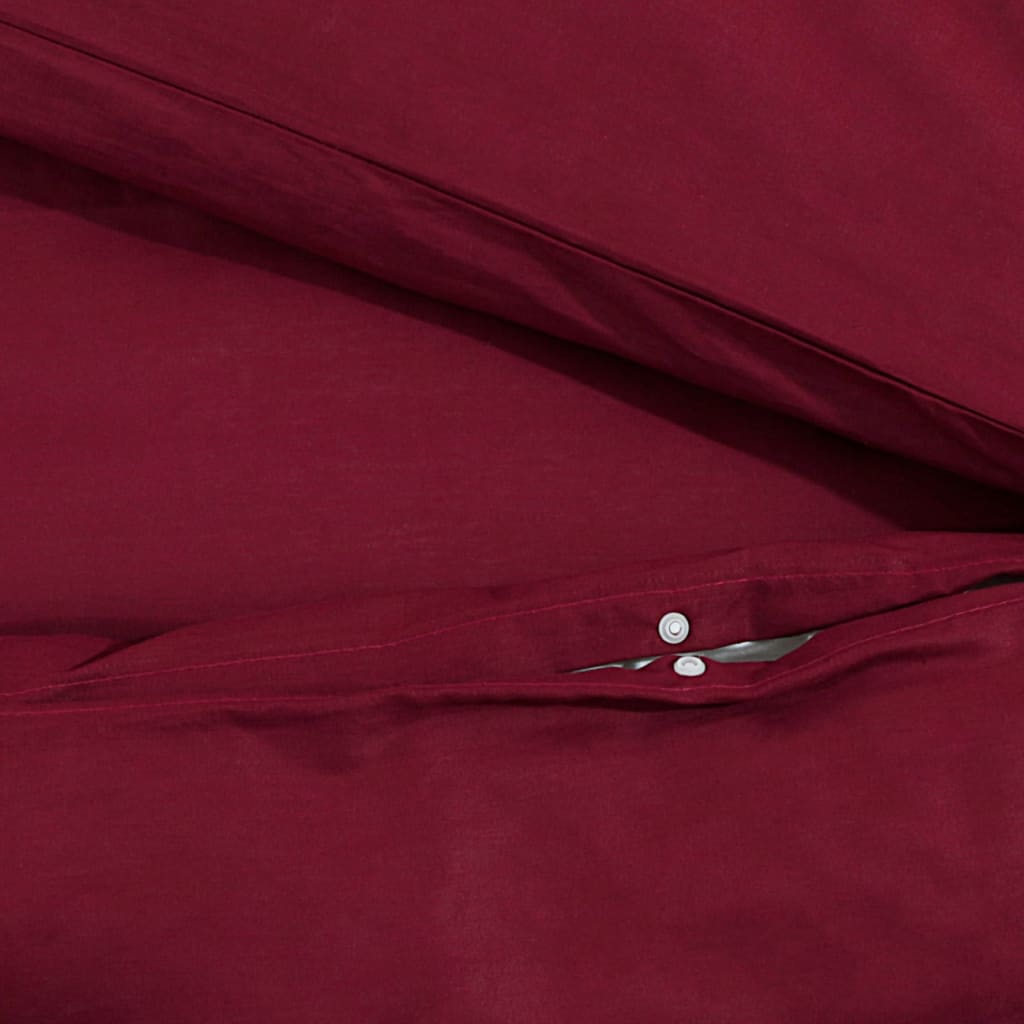 Duvet Cover Set Bordeaux 225x220 cm Light-weight Microfiber