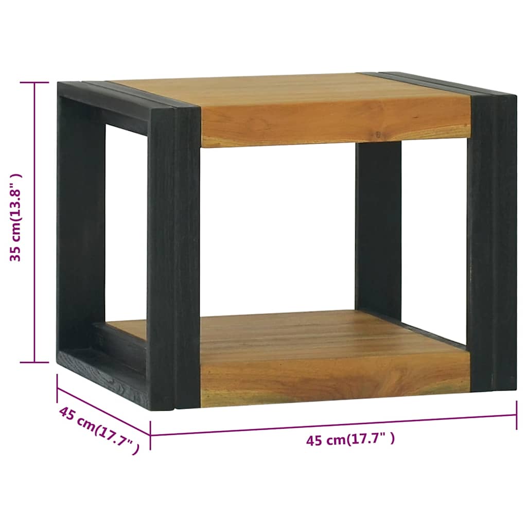 338229 vidaXL Wall-mounted Bathroom Cabinet 45x45x35 cm Solid Wood Teak