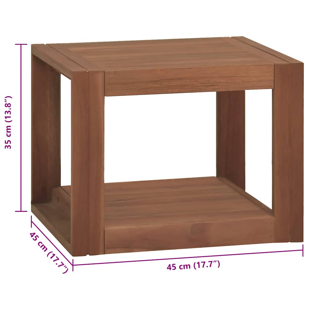 Wall-mounted Bathroom Cabinet 45x45x35 cm Solid Wood Teak